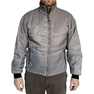 MOUNTAIN HARDWEAR mens lightweight puffer activewear jacket in gray Size Large